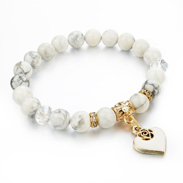 Love Pendant Beaded Bracelet