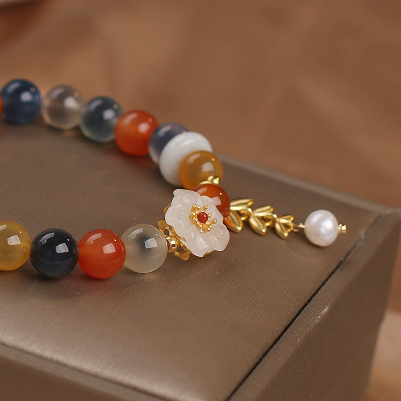 Original Design Heart Agate Bracelet