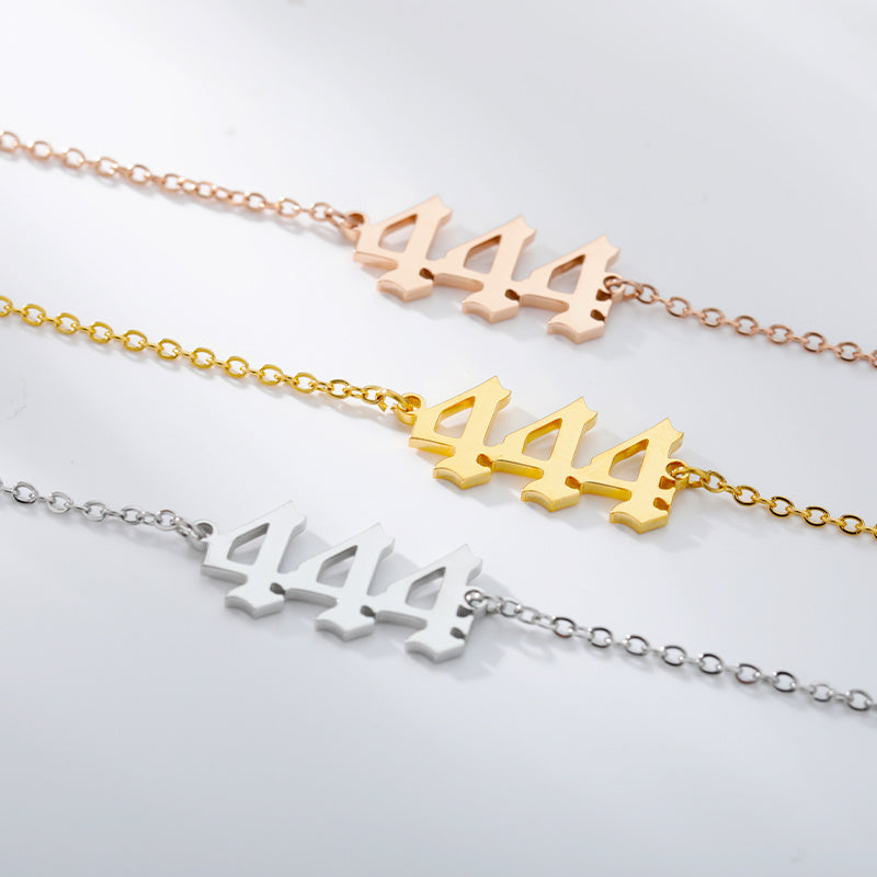 Personalized Lucky Angel Number Bracelet Stainless Steel