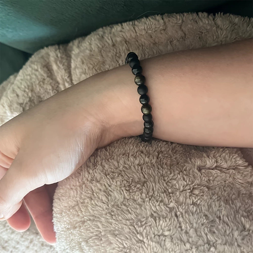Natural Jin Yaoshi Black Agate Bracelet
