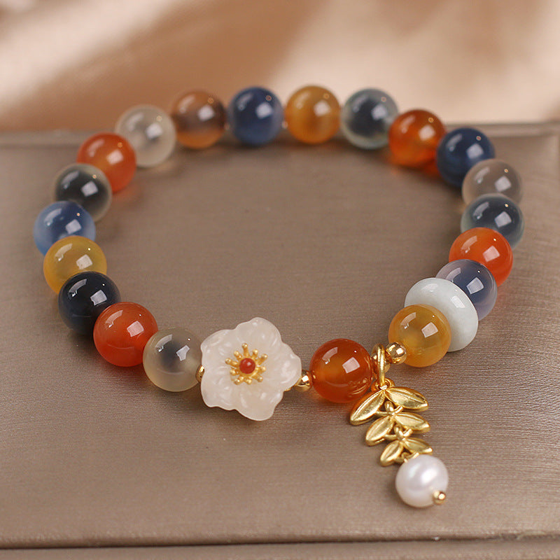 Original Design Heart Agate Bracelet