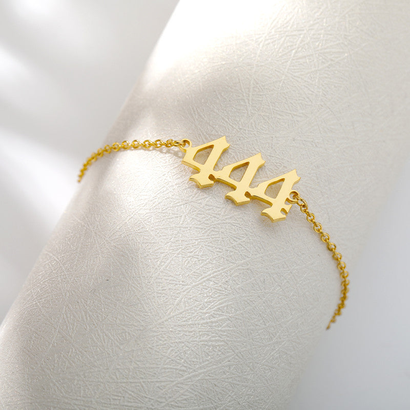 Personalized Lucky Angel Number Bracelet Stainless Steel