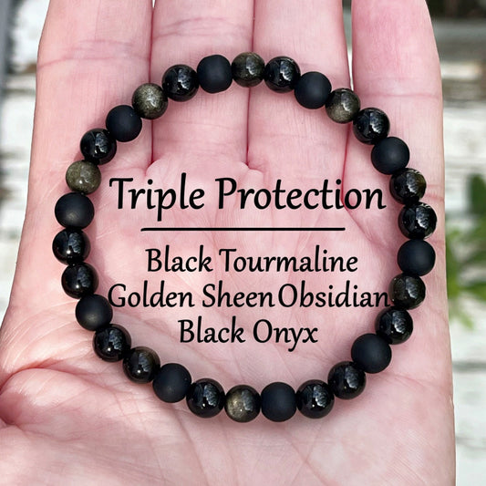 Natural Jin Yaoshi Black Agate Bracelet