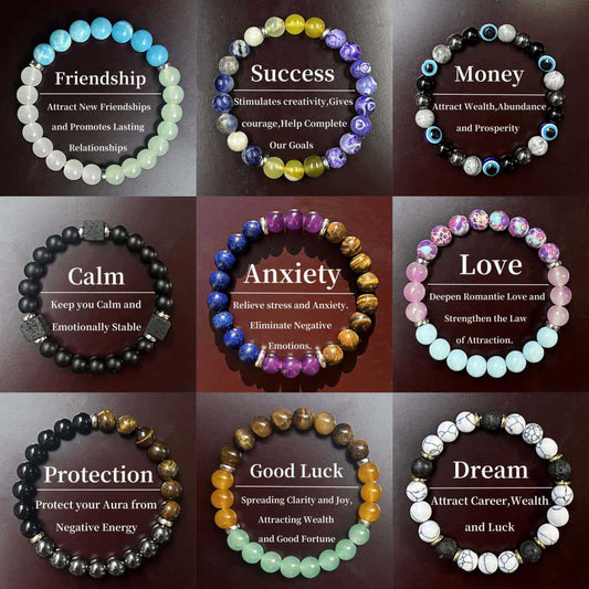 Various Three-element Bracelet Natural Stone