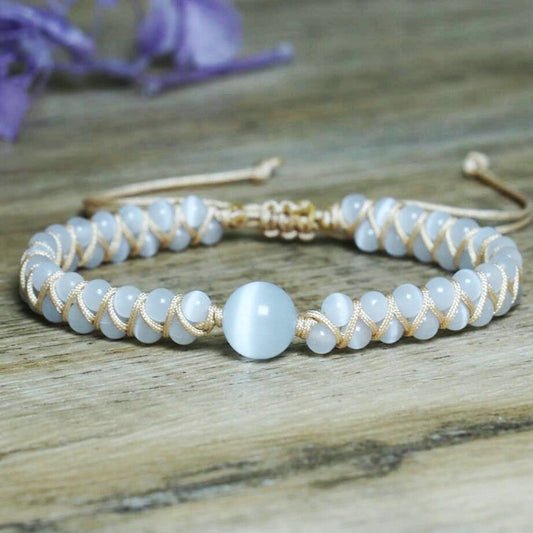 Natural Opal Double Woven Bracelet Exquisite